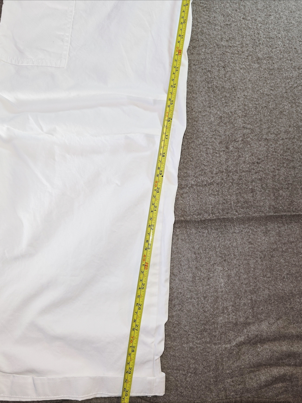 Zara White Strapless Wide-Leg Cargo Jumpsuit Womens Med - Picture 15 of 16